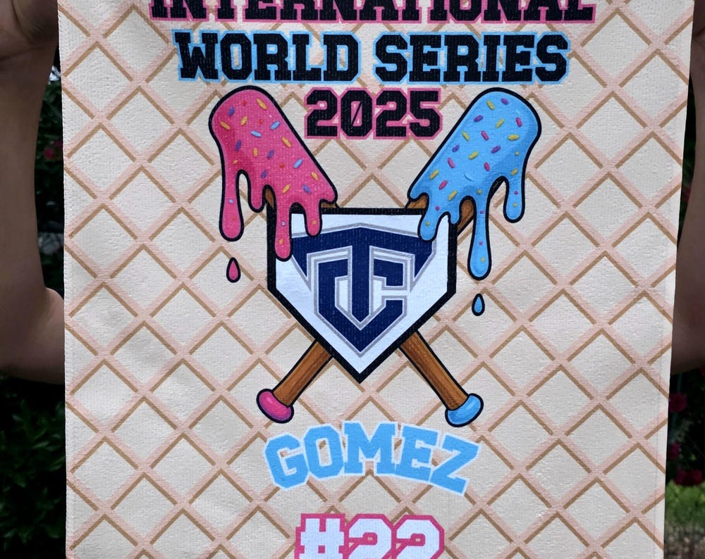 Personalized Baseball Pin Trading Towel Custom Cooperstown Sports Pin Towel for Tournaments Teams and Events