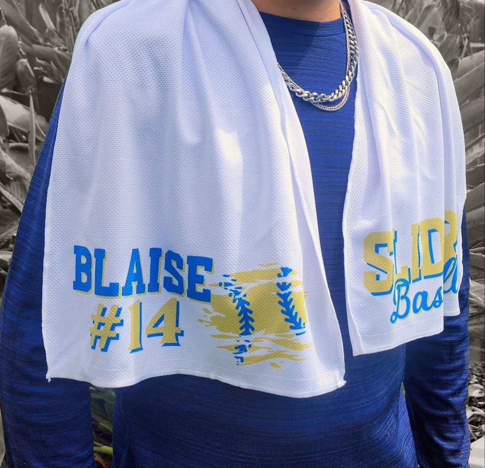 Personalized Cooling Sports Towel Custom Baseball Team Towels for Players, Coaches, Events & Gifts